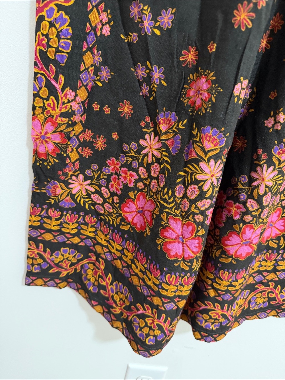 Natural Life Multicolor Floral Printed High Rise Wide Leg Pants Womens XS - Picture 2 of 4
